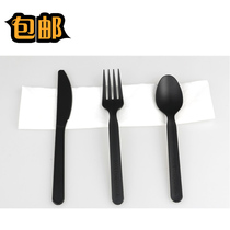 Kindergarten Graduation Disposable Knife Fork Spoon West Restaurant Cutlery Party Arrangement With Corn Starch Eco-friendly Degradable