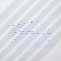 Self-filled Date Horizontal Week Plan Inside Link Inside Core Inner Core A5A6 Moterm