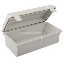 Plastic electronic instrument shell security monitoring hinge flip waterproof box 200*100*70
