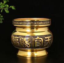 Buddha Copper Tenjin incense burner offering furnace Heaven Official blessing Pure copper standing incense burner Line incense burner Incense burner Incense burner Net furnace Sandalwood furnace