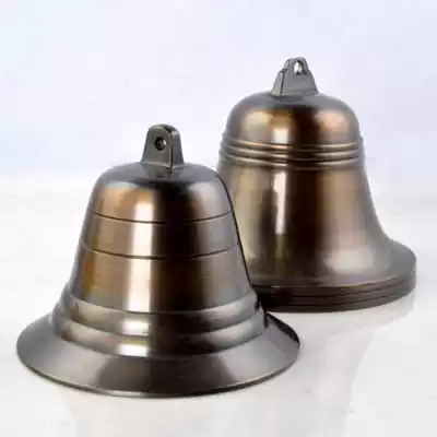 Buddha with pure copper wind Bell copper bell Feng Shui copper bell temple bell wall clock school bronze bell 4 inch antique bronze bell
