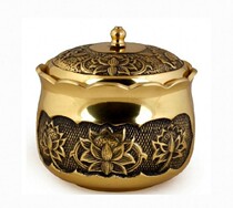 Buddha Buddhism God of Wealth Guanyin Net Cup Gong Cup home worship Buddha for tea cups 4 inch lotus pure copper holy water Cup