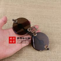 Antique old Republic of China glasses Brown crystal glass sunglasses Sunglasses Warlord glasses Antique collection