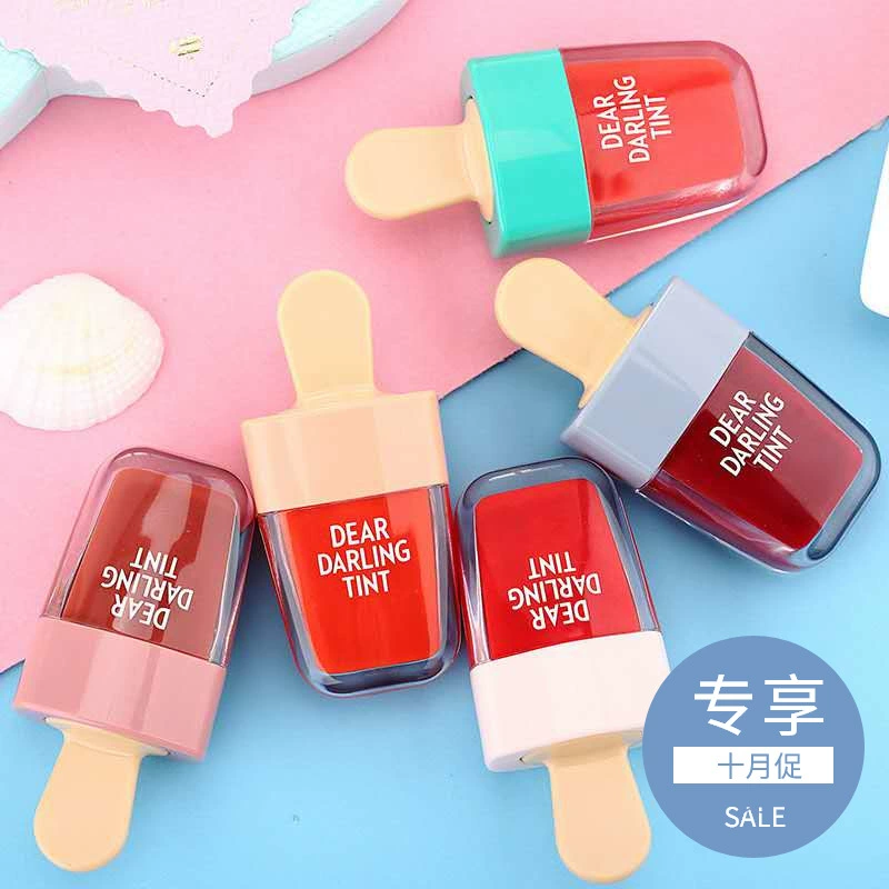 Son kem lì Lolita Thơ Son kem lì Nhuộm Lip Liquid Matte Lip Gloss Son không phai màu Son kem Son kem Lip Glow - Son bóng / Liquid Rouge