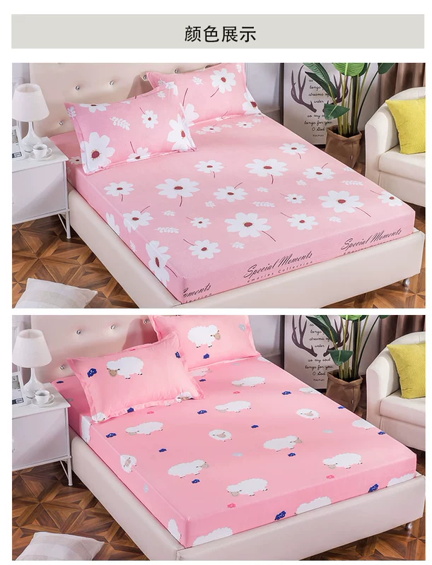 Tấm ga trải giường giường đơn bìa 1.5 mét 1.8 mét giường quilt cover ký túc xá ba mảnh Simmons bảo vệ bìa bụi che