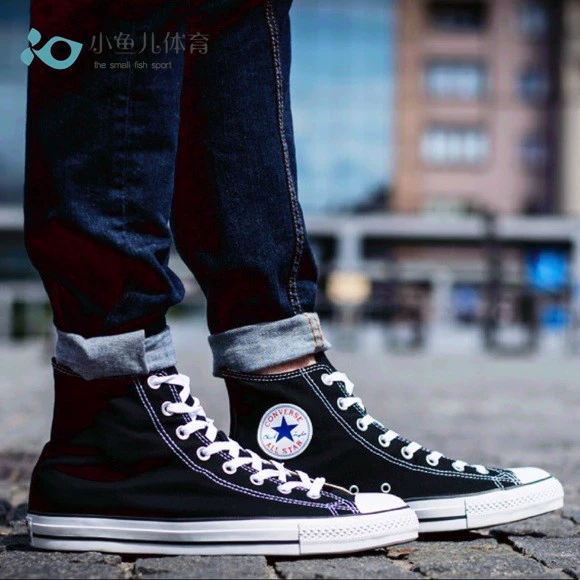 Converse Converse ALL STAR cổ điển nam và nữ giày vải đen cao cấp M9160C / 101010C - Plimsolls