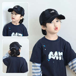 Children's Hat Autumn and Winter 2025 Boys' Fashionable Versatile Baseball Cap Boys' Spring and Autumn Windproof Sunshade Baseball Cap
