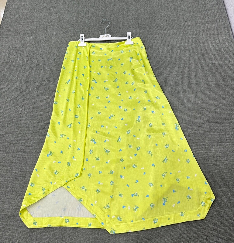 Satin Fashion Printed Unique Skirt for Women Summer Foreign Trade Spain Light Luxury Bim… Unique 1397