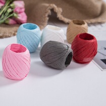 One year old three flowers raffia grass rope bouquet tie love grass flower gift box packaging material gift box bandage ribbon