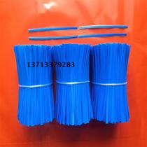 PE blue flat tie wire galvanized iron wire tie 10CM 1000 strips of environmentally friendly plastic coated wire