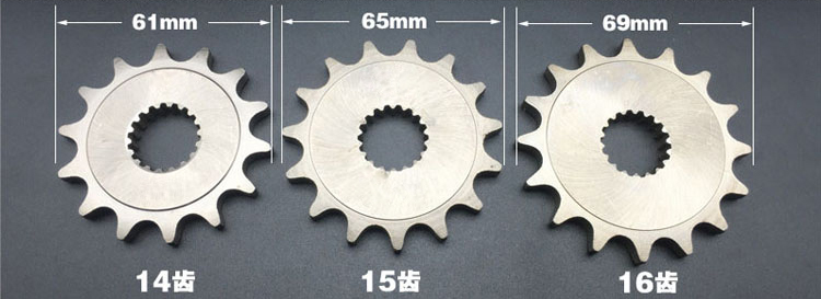 Qian Jianglong QJ150-19C bánh xích lớn bánh xích nhỏ bánh xích QJ150-19C sửa đổi chuỗi bánh răng thiết lập chuỗi - Xe máy Gears 	nhông sên dĩa xe máy	