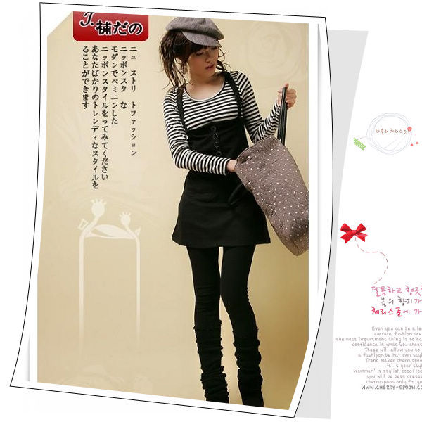 Foreign Trade Clearance Special Price Korean Style Button Suspender Dress Foreign Trade Clearance Special Price Korean Style Button Suspender Dress
