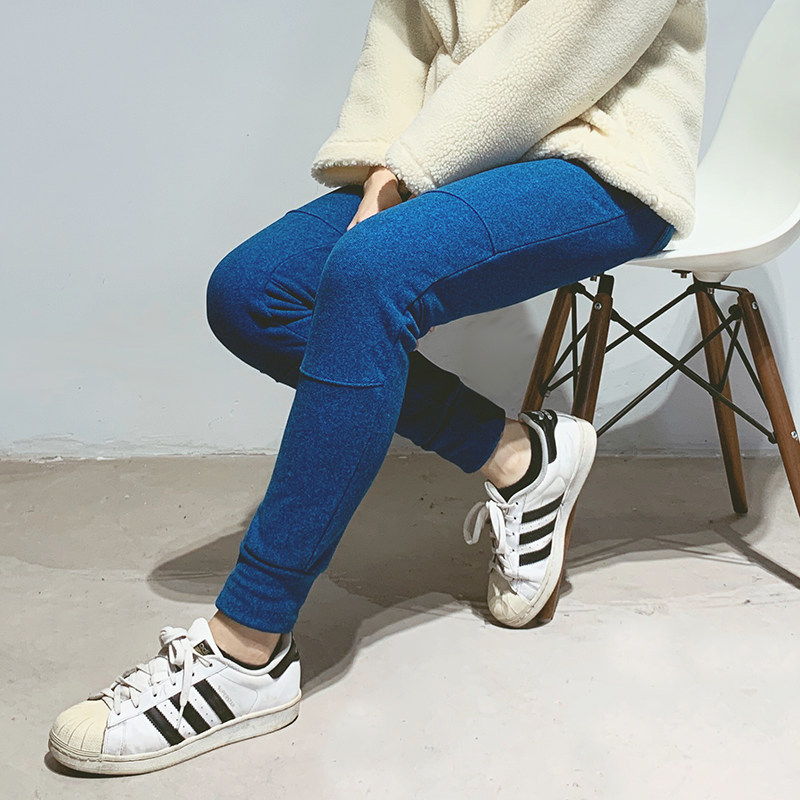 Men's and women's special price clearance outdoor casual plus fleece warm fleece pants p-fleece trousers autumn and winter new model