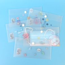 Student mask storage bag mask storage bag storage disposable mask spare bag finishing clip