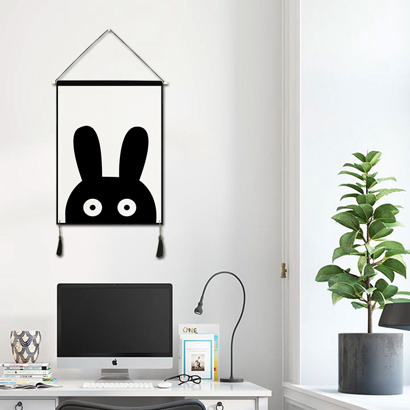 Bắc âu retro bảng chữ cái Tiếng Anh vải trang trí tranh vẽ tranh tường trang trí tấm thảm để bản đồ cho thuê phòng bìa xấu xí tùy chỉnh thảm decor phòng ngủ