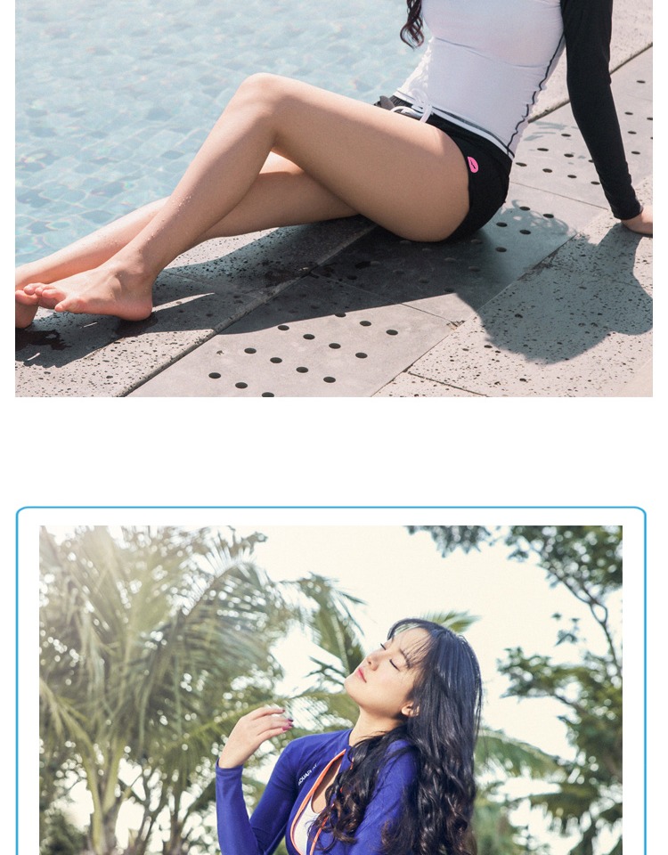 Quần dài đi biển Hàn Quốc AquaPlay nữ mùa hè 2018 mới đi biển kỳ nghỉ quần short nữ nhanh khô quần chống nắng quần nữ nóng - Quần bãi biển 	quần đi biển gia đình