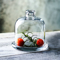 Cake cover Turkey imported lead-free glass dessert Tosi restaurant mini snack pan multi-function dust cover