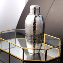 ZGNO Japanese stainless steel shaker retro shaker bottle etched snow pot carved shaker shaker