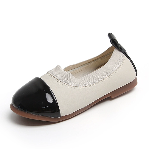 Детские нескользящие туфли для принцессы для кожаной обуви, тренд сезона, мягкая подошва