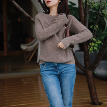 Zhao type cloud like light soft glutinous town shop grade mulberry silk MIX cashmere custom woven sweater sweater
