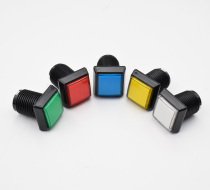 32*32 small square beveled edge button with light small square button self-resetting game console accessories game console button switch