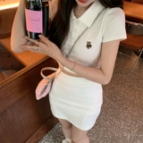 Showamiu/Guar Bear Academy Academy, вышитая мода Short Set Women's Summer Designer Girl Heart