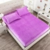 Giường nhiệt dày một mảnh trải giường bằng vải nỉ san hô bọc nệm Simmons bảo vệ 1,5m1,8 mét - Trang bị Covers