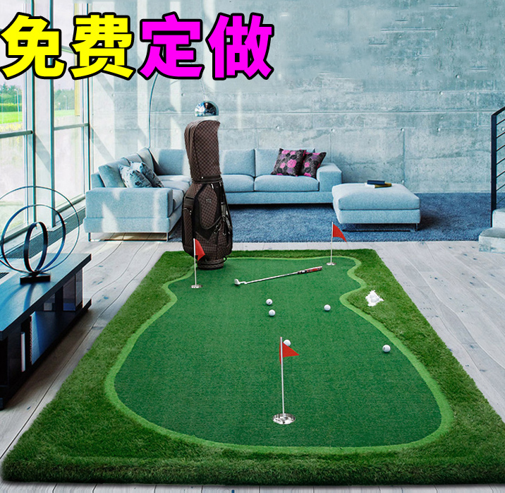 Indoor golf training supplies 1 5*3M green mat advanced putter exercise blanket Golf