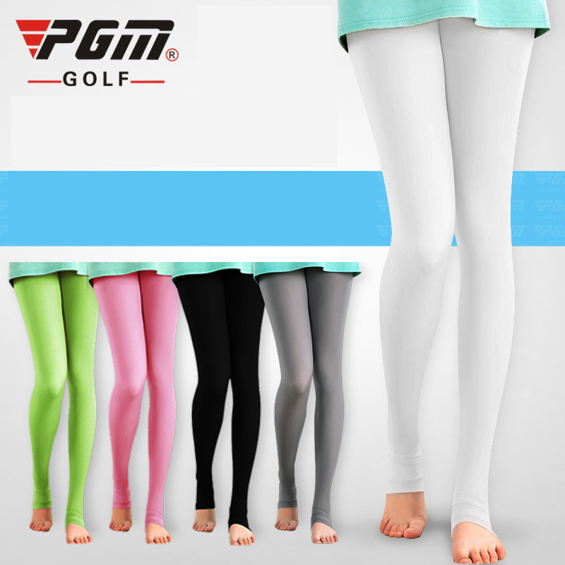 Golf clothing ice silk leggings ladies sunscreen pants 9 points foot socks sports pants anti-hook Silk