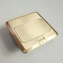 Ground socket All copper invisible waterproof multi-function home computer 5 five-hole ground socket power supply