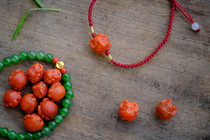 Bull Magic King Raw Mine South Red Full Tomatoes Red Hand Carved zodiac Bull Red and Good texture Design Hand Rope