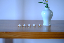 Empty Valley Pylori 18K Gold Seiko Collection Grade Xinjiang Seed Vintage Oval Vegan Face Back Print Spot