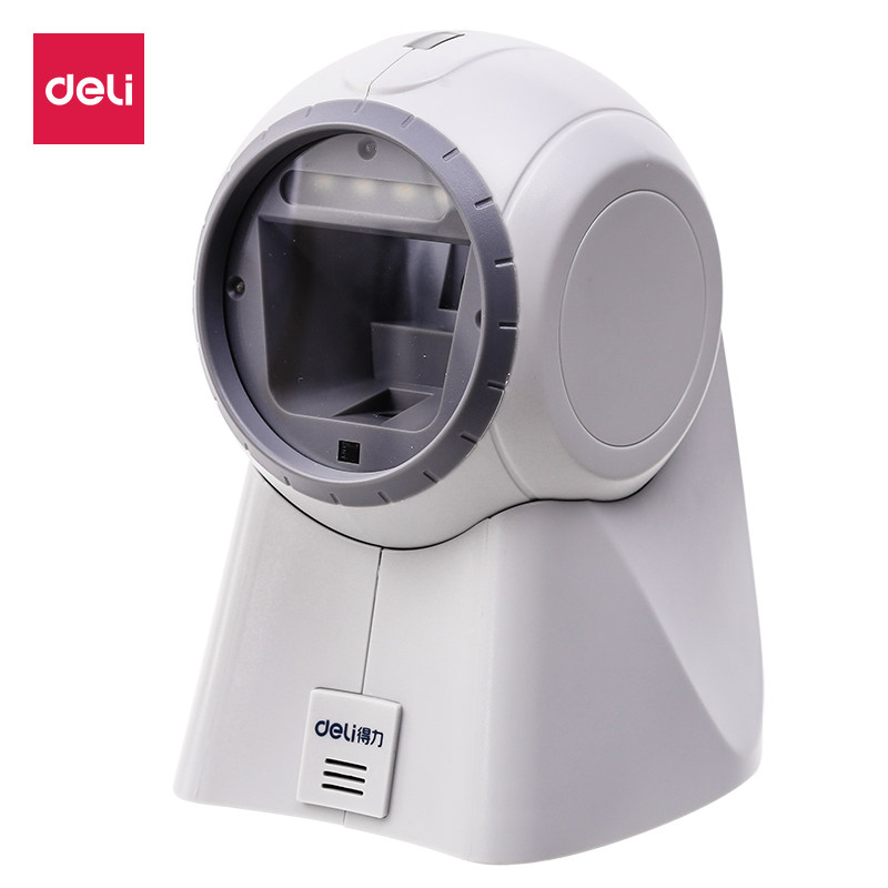 Deli 14960 wired two-dimensional scanning platform with base express supermarket barcode barcode grab scanner