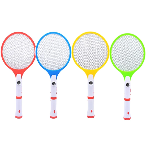 Перезаряжаемая электрическая мухобойка от комаров с зарядкой, средство от комаров, съемный фонарь