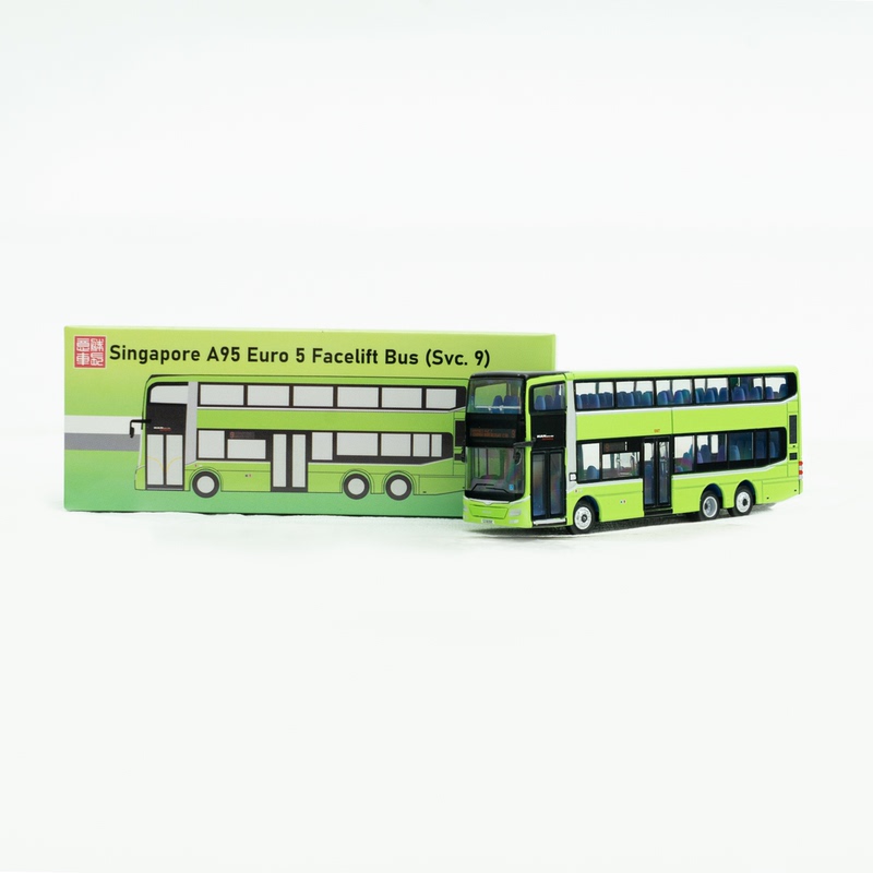 March's New Arrivals from Yishengchelong: 1:120 Scale Bus Model Man A95 Euro 5 Facelift—Line 9