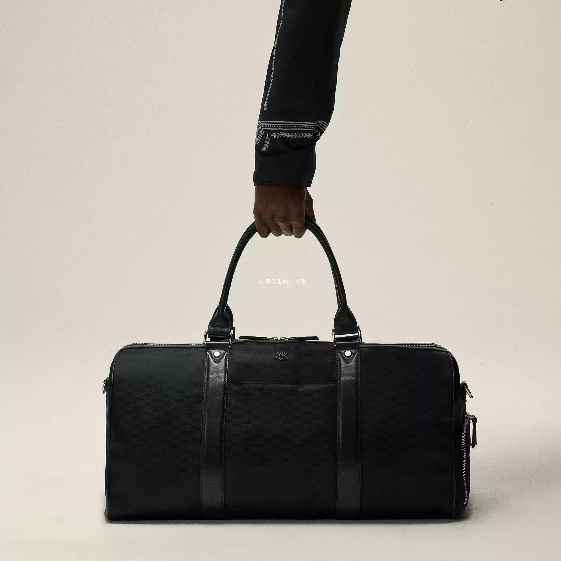 美代kith Monogram Nylon Jacquard Duffle Bag老花手提行李袋-淘寶 