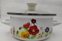 Enamel Color Enamel Pan Saucepan Soup Pot of Bread Pan Single Hot Pot induction cookpot Oven Universal Foreign Trade Original single