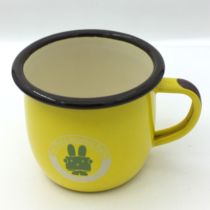  Enamel enamel cup Old antique tea bowl with handle Coffee cup Office cup Foreign trade tail single cute toddler childrens cup