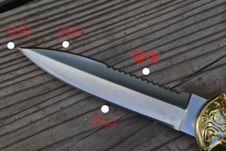 Ngoài trời dao thẳng tự vệ lĩnh vực cắt dao cắm trại dao trái cây Damascus bướm quân đội Thụy Sĩ dao dao quân đội Thụy Sĩ