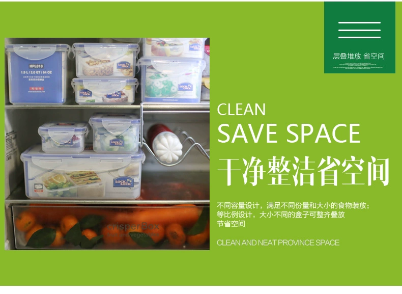 Khóa & Khóa hộp cơm trưa 2 miếng đặt lò vi sóng văn phòng nhân viên đặc biệt kín hộp bento hộp tủ lạnh giòn - Hộp cơm điện sưởi ấm