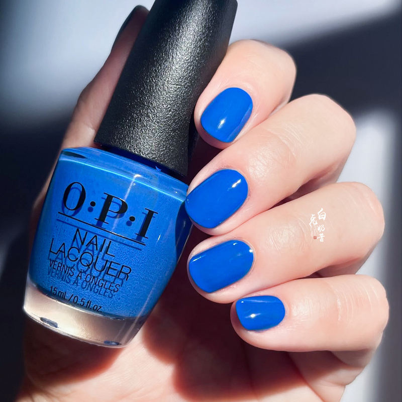 Very Photogenic Blue Opi Nail Polish, Brightening Cream Sapphire, Tile Art to Warm Your Heart