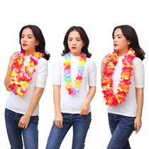 Invoiced encrypted Flower Ring Item Circle Hawaiian Grass Skirt Dancing Neck Ring Company Annual Meeting Honors Walking Show Gala Flowers