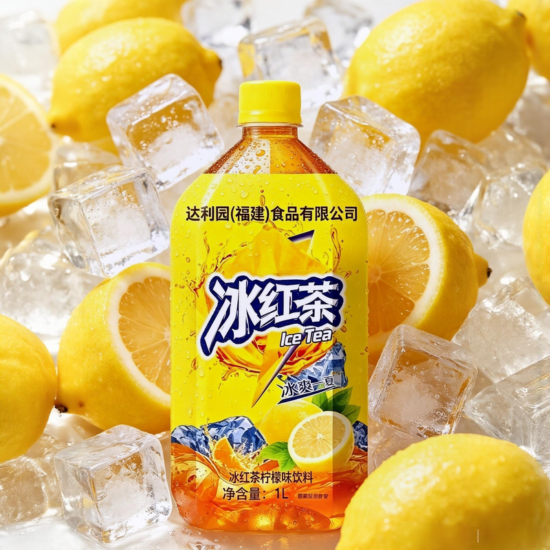 Ice Tea Large Bottle 1 Liter Lemon Tea Green Tea Mixed Drink Beverage Soda Green Plum Green Tea Direct from the Manufacturer
