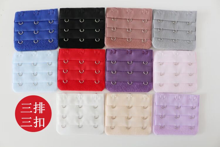 6 mảnh áo ngực khóa đồ lót khóa sau 3 hàng khóa khóa khóa điều chỉnh khóa dài khóa bốn hàng khóa mở rộng miếng nối áo ngực 3 móc khóa nấc cài