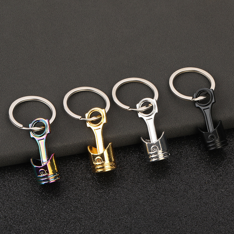 Creative Gifts, Three-Dimensional Car Modification Accessories, Piston Metal Car Keychain Pendant, Amazon Cross-Border Supply Creative Gifts, Three-Dimensional Car Modification Accessories, Piston Metal Car Keychain Pendant, Amazon Cross-Border Supply