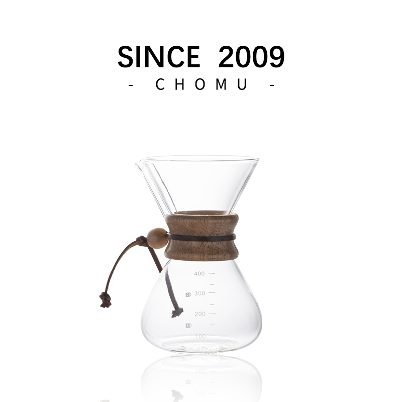 Hand-Brewed Coffee Sharing Pot Set, Hanging Ear Coffee Cup, Large Capacity with Scale, Thickened Heat-Resistant Glass Brewing Utensils