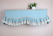 Bowen fabric brand European blue lace hanging air conditioner cover hanging air conditioner dust cover like Jade