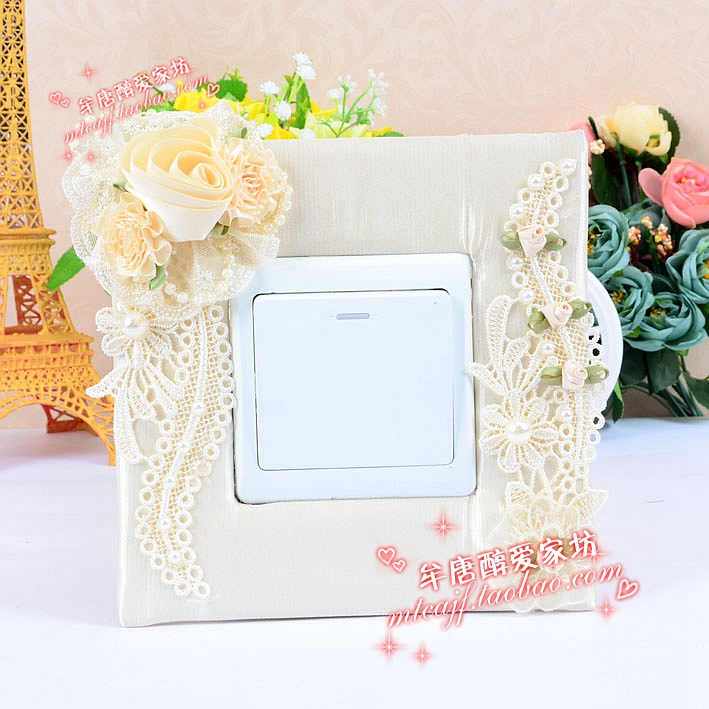 6 vận chuyển công tắc Bowen chính hãng thương hiệu vải ren dán switch Continental đặt công tắc nắp bảo vệ che bụi - Bảo vệ bụi áo quạt