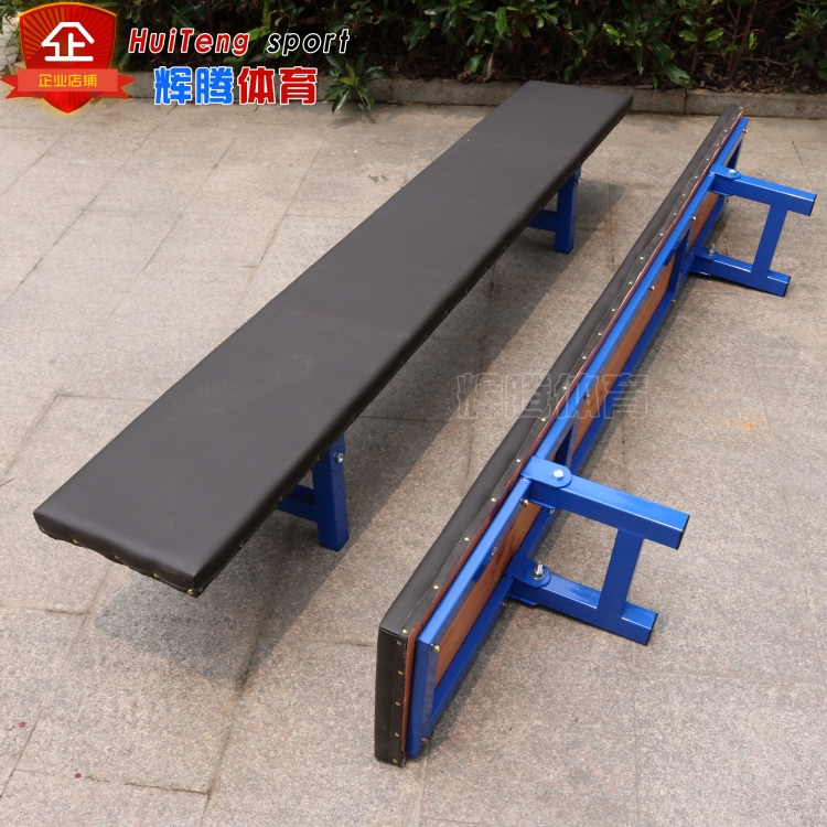 Customized solid wood iron foot folding gymnastics stool practice stool dance stool balance stool venue rest stool