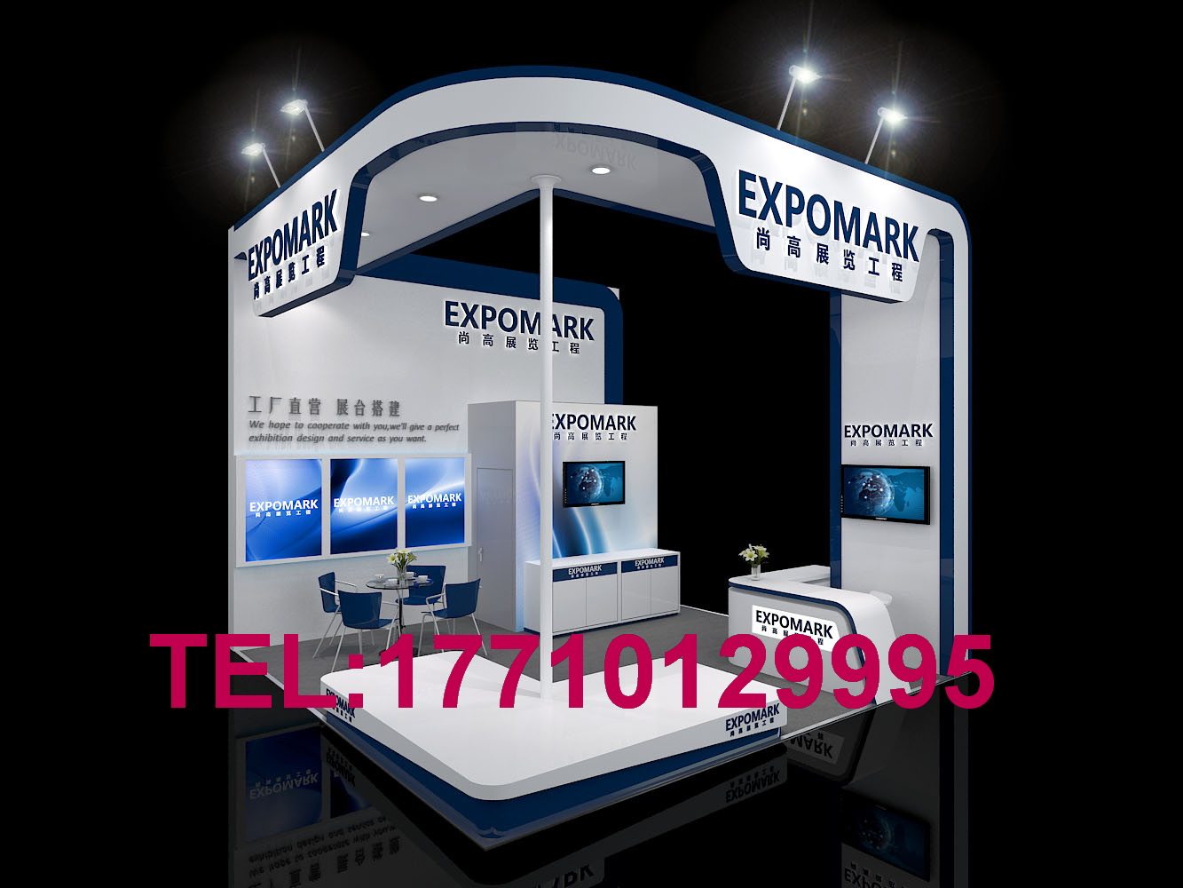 Chengdu Convention and Exhibition Exhibition Design and Production Booth Special Decoration Construction Production Decoration Decoration Baking Paint Showcase Production